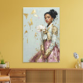 Impression sur toile d'une fille en Hanbok moderne (Insitu(Salon))