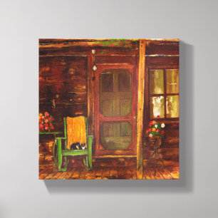 Impression sur toile d'une peinture à l'huile d'un