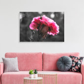 Impression sur toile - Élégance de rose rose (Insitu(Salon))