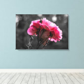 Impression sur toile - Élégance de rose rose (Insitu (Plancher de Bois))