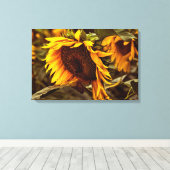 Impression sur toile Elégance Tournesol (Insitu (Plancher de Bois))