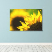 Impression sur toile Elégance Tournesol (Insitu (Plancher de Bois))