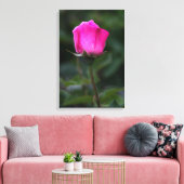 Impression sur toile Elegant bourgeon de rose rose (Insitu(Salon))