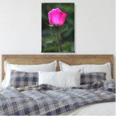 Impression sur toile Elegant bourgeon de rose rose (Insitu(Chambre))