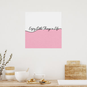 Impression sur toile élégante citation cursive ros