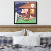 Impression sur toile emballée de Gourmet Dogs Funn (Insitu(Chambre))