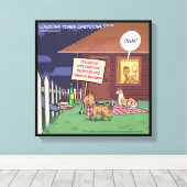 Impression sur toile emballée de Gourmet Dogs Funn (Insitu (Plancher de Bois))