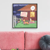 Impression sur toile emballée de Gourmet Dogs Funn (Insitu(Salon))