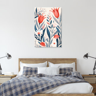 Impression sur toile en aquarelle art mural