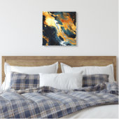 Impression sur toile en résine dorée (Insitu(Chambre))