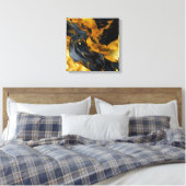 Impression sur toile en résine dorée (Insitu(Chambre))