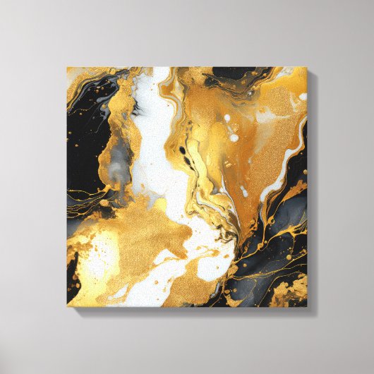 Impression sur toile en résine dorée (Recto)