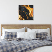 Impression sur toile en résine dorée (Insitu(Chambre))