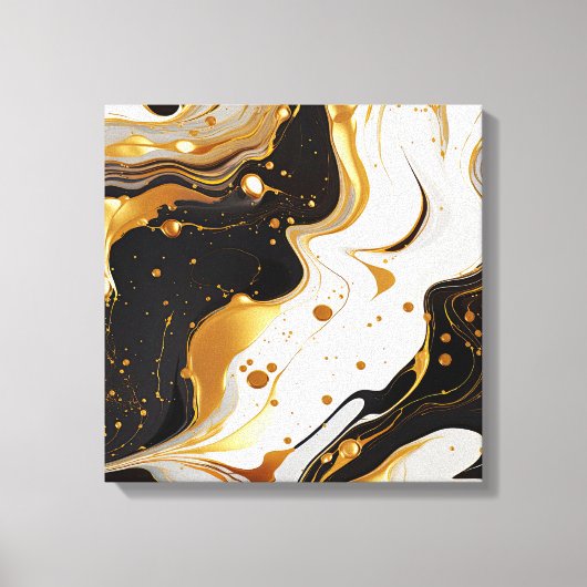 Impression sur toile en résine dorée (Recto)