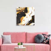 Impression sur toile en résine dorée (Insitu(Salon))