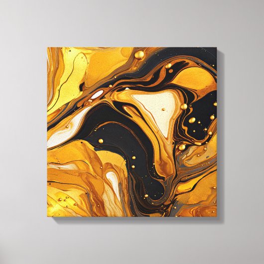 Impression sur toile en résine dorée (Recto)
