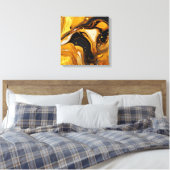 Impression sur toile en résine dorée (Insitu(Chambre))