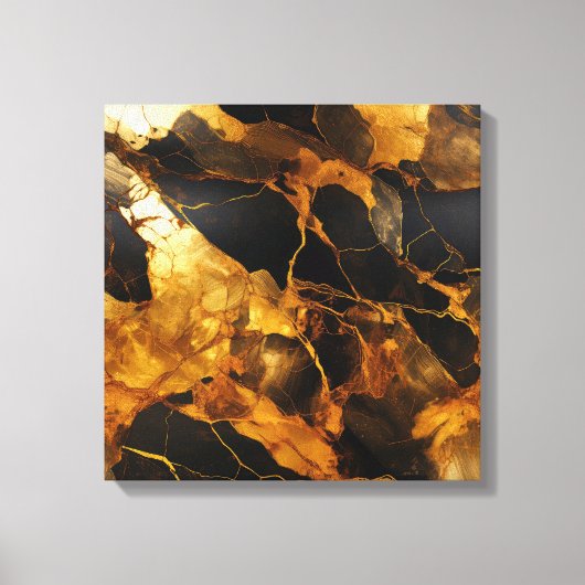 Impression sur toile en résine dorée (Recto)