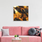 Impression sur toile en résine dorée (Insitu(Salon))
