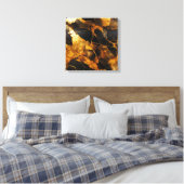 Impression sur toile en résine dorée (Insitu(Chambre))