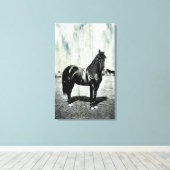 Impression sur toile encadrée de cheval de l'Union (Insitu (Plancher de Bois))