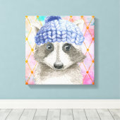 Impression sur toile encadrée de Roxy le Raton Lav (Insitu (Plancher de Bois))