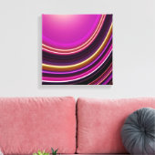 Impression sur toile enveloppée, Courbe abstraite (Insitu(Salon))