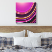 Impression sur toile enveloppée, Courbe abstraite (Insitu(Chambre))