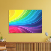 Impression sur toile enveloppée de arc-en-ciel abs (Insitu(Salon))