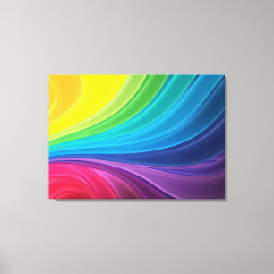 Impression sur toile enveloppée de arc-en-ciel abs