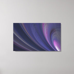 Impression sur toile enveloppée fractale violette