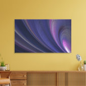 Impression sur toile enveloppée fractale violette (Insitu(Salon))