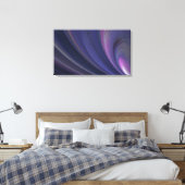 Impression sur toile enveloppée fractale violette (Insitu(Chambre))