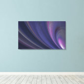 Impression sur toile enveloppée fractale violette (Insitu (Plancher de Bois))