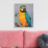 Impression sur toile enveloppée Goldie Blue (Insitu(Salon))