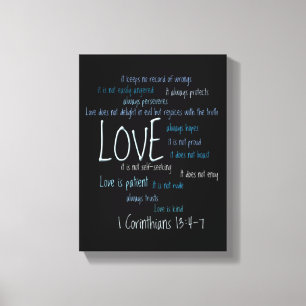 Impression sur toile enveloppée - L'amour est pati