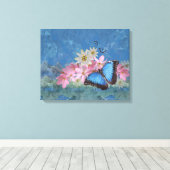 Impression sur toile enveloppée Morpho Magic (Insitu (Plancher de Bois))