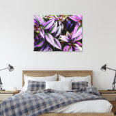 Impression sur toile enveloppée 'Violet' (Insitu(Chambre))