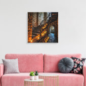 Impression sur toile (Escalier du château-4) (Insitu(Salon))