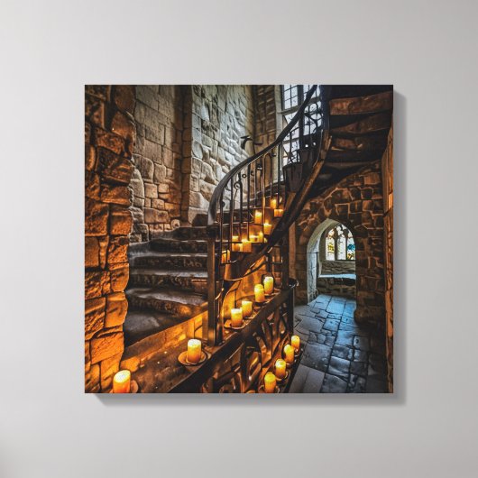 Impression sur toile (Escalier du château-4) (Recto)