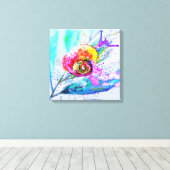 Impression sur toile escargot de belles couleurs - (Insitu (Plancher de Bois))