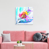 Impression sur toile escargot de belles couleurs - (Insitu(Salon))