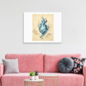 Impression sur toile Esprit Onibi Flamme Dorée (Insitu(Salon))
