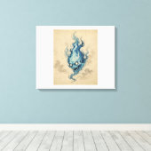Impression sur toile Esprit Onibi Flamme Dorée (Insitu (Plancher de Bois))