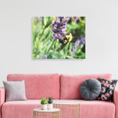 Impression sur toile étendue Abeille bourdonne et (Insitu(Salon))