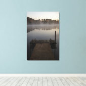 Impression sur toile étendue Aube sur le quai (Insitu (Plancher de Bois))