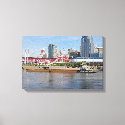 Impression sur toile étendue Covington & Barges (Recto)