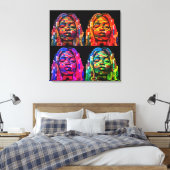 Impression sur toile étendue de femmes noires colo (Insitu(Chambre))