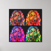 Impression sur toile étendue de femmes noires colo (Recto)