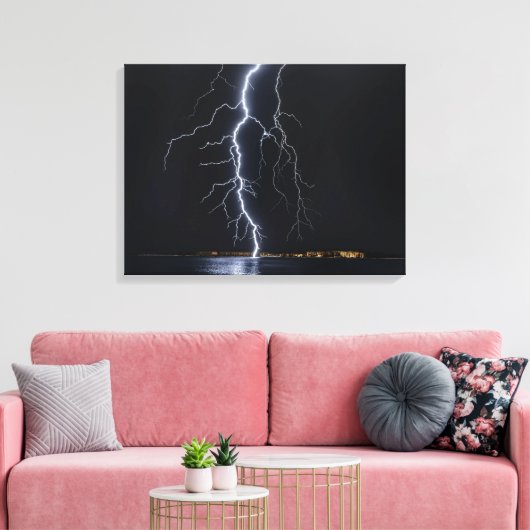 Impression sur toile étendue de foudre (Insitu(Salon))